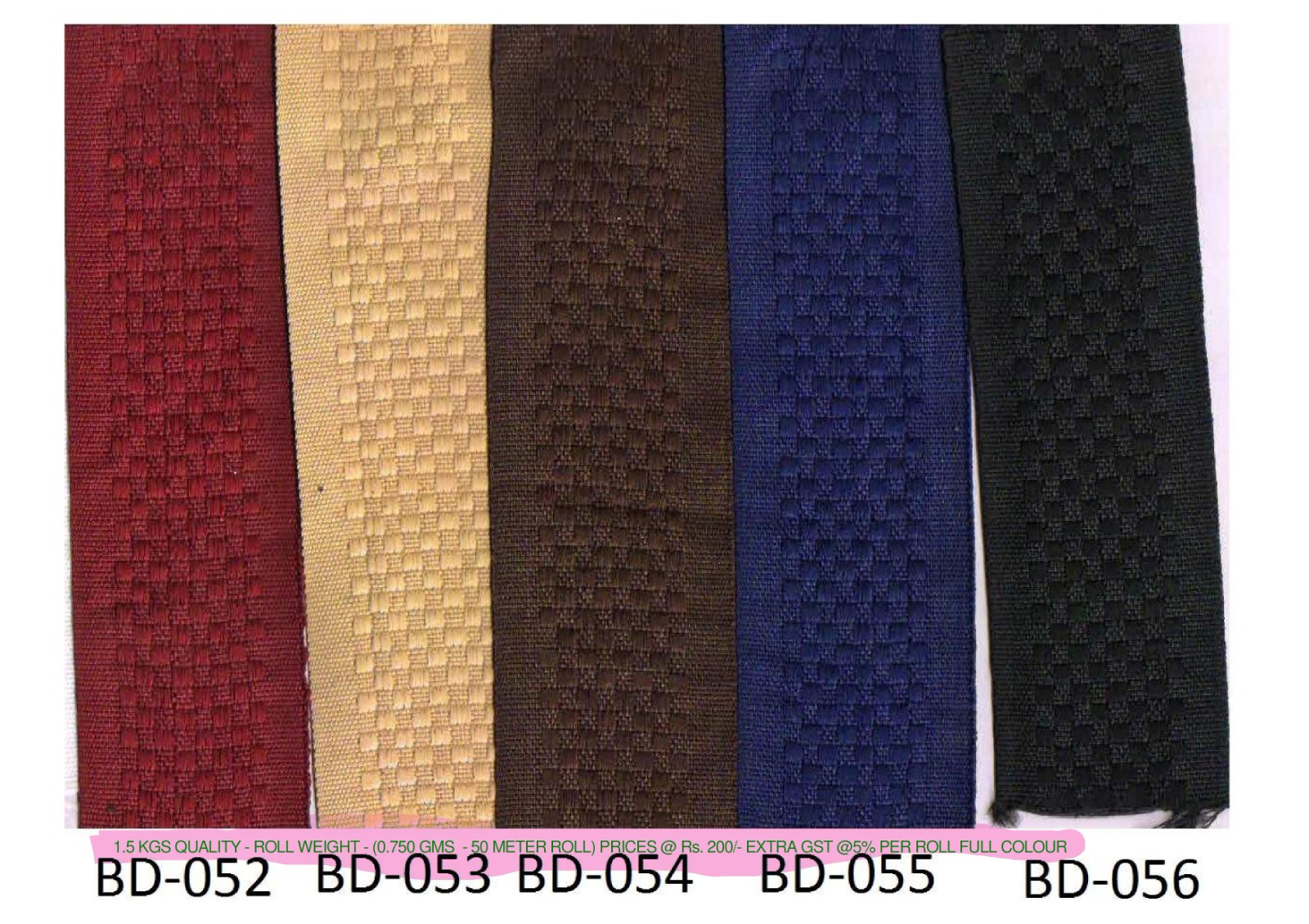 NARROW FABRIC - BEEDING ( QUALITY  1.5 kg FULL COLOUR ) )