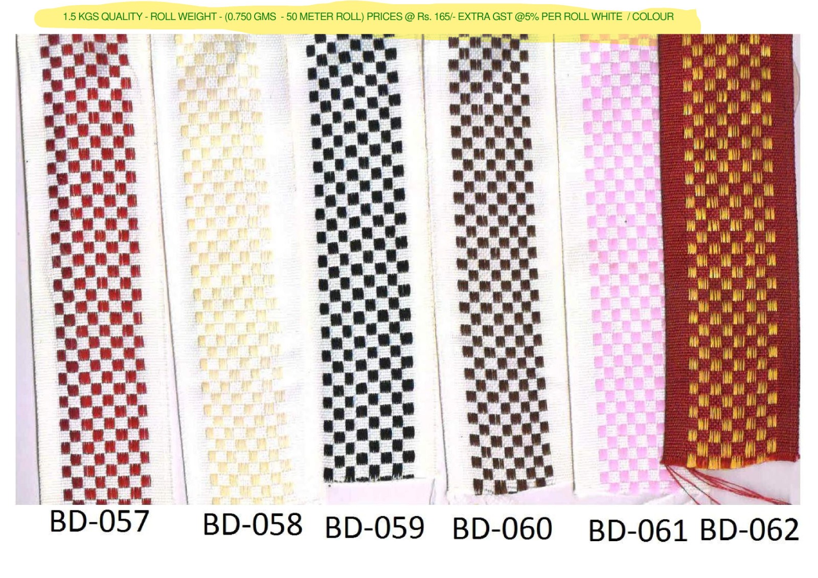 NARROW FABRIC - BEEDING ( QUALITY 1.5 kg MIX COLOUR )